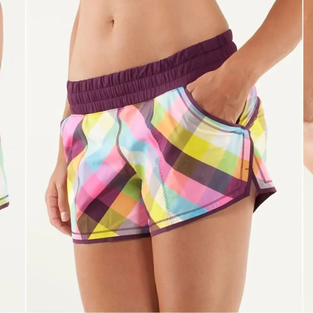 Lululemon Shake & Break Short Sea Check Multi / Plum